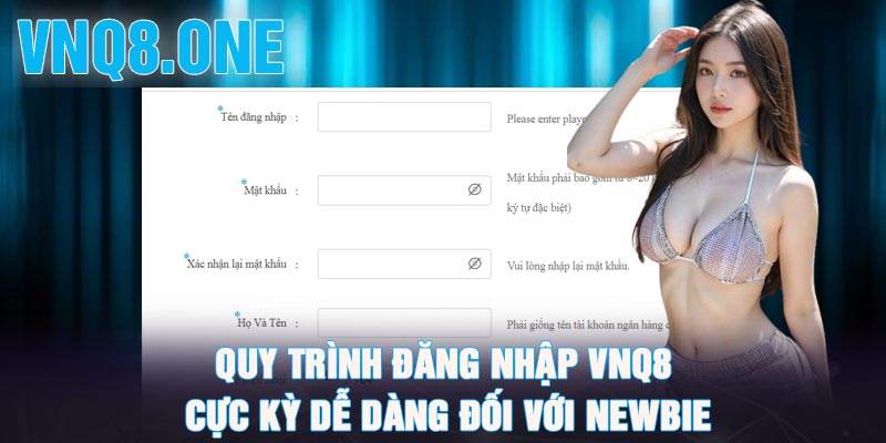 Quy trình đăng nhập VNQ8 cực kỳ dễ dàng đối với newbie